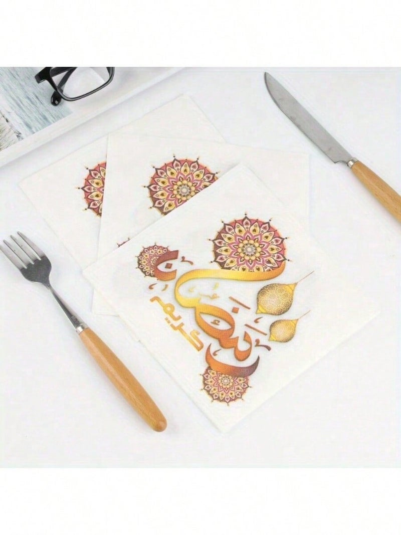 Ramadan Decorations Paper Napkins 20 Pieces – 33 × 33 cm - Image 4